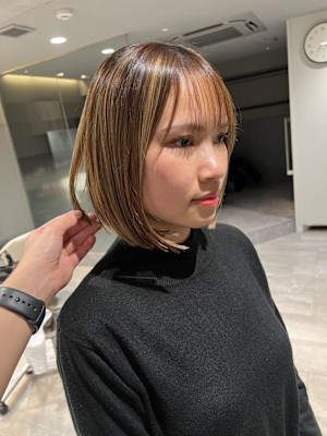 姫カットカールセミディシアーカラー