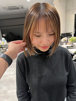 姫カットカールセミディシアーカラー