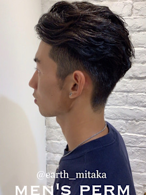 ツーブロック×パーマスタイル