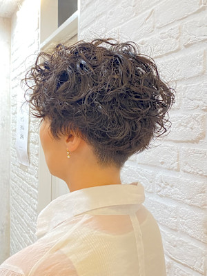 【ゆるふわ】ショートマッシュパーマ　30代40代