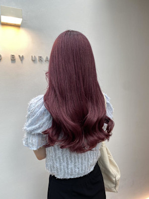 デザインカラー/レイヤーカット/ウェットヘア