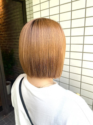 ぷつっとボブスタイル