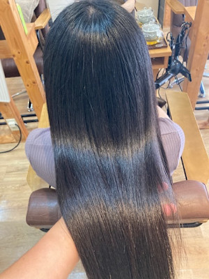 お客様髪質改善データ1271（酸熱ストレート）