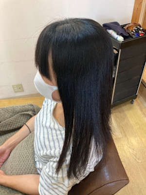 お客様髪質改善データ1272（前髪縮毛矯正）