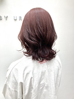 デザインカラー/レイヤーカット/ウェットヘア/オリーブ