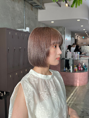 ボブ×まろベージュ