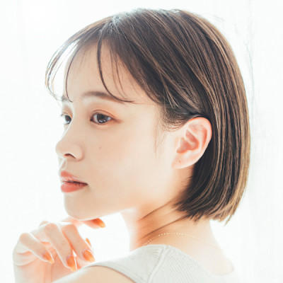 大人可愛いキュートなナチュラルショートボブ