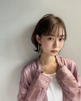 大人可愛いひし形ラベンダーアッシュ