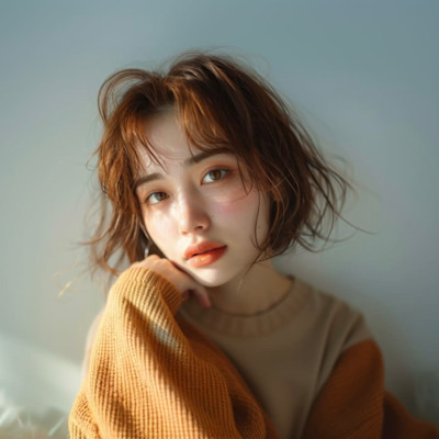 黒髪/ボブルフ/ネビージュ/小顔/ワンレン/水戸/髪質改善/