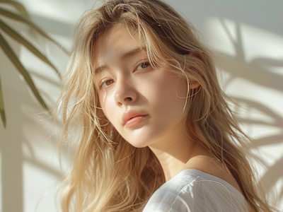 デザインカラー/レイヤーカット/ウェットヘア/オリーブベージ