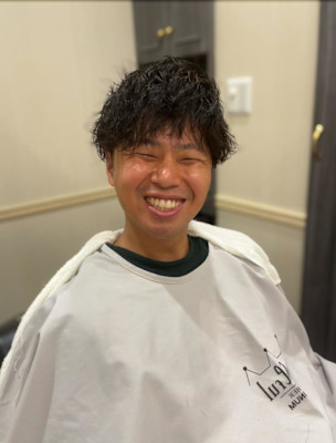 ツーブロックマッシュ＋スマイルパーマ