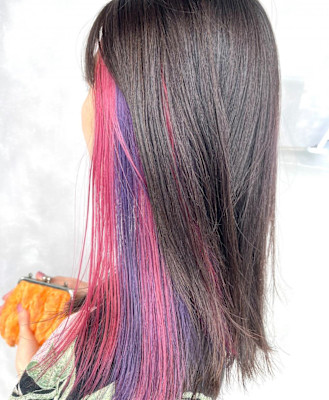 イヤリングカラー/ピンク/バイオレット/紫