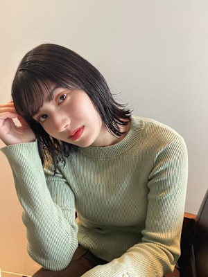 切りっぱなしボブ