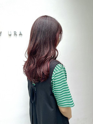 デザインカラー/レイヤーカット/ウェットヘア