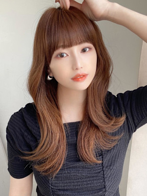 美髪/髪質改善/韓国/切りっぱなしボブ/フェイスレイヤー
