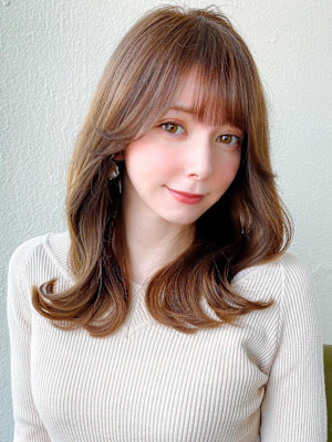 美髪/髪質改善/韓国/切りっぱなしボブ/フェイスレイヤー