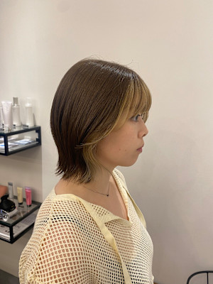 池袋/インナーカラー/ベージュカラー/イルミナカラー