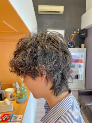 メンズヘア×パーマ