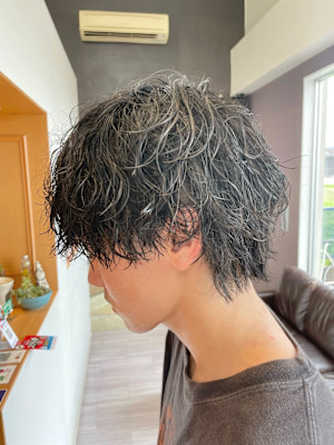 メンズヘア×パーマ