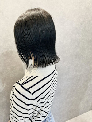 ボブ×ブルーブラック☆