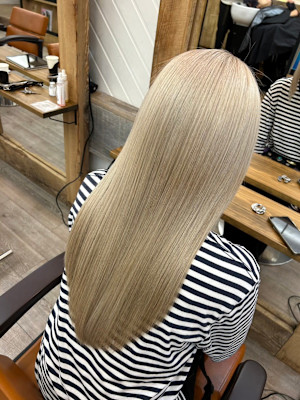 大人レイヤーレイヤーロンググレーベージュブロンドベージュ渋谷