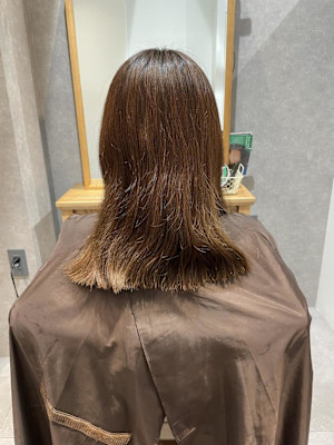 ♪ビフォーアフターブリーチなしピンクカラー♪