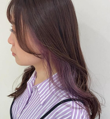 推し活にも！インナーカラーラベンダー