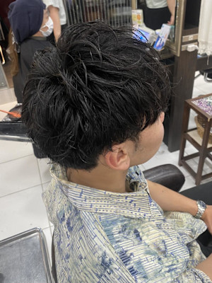 ふわっとメンズパーマ/眉カット岩崎【錦糸町北口】