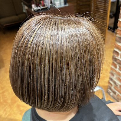 【さすだ】明るさ重視の白髪ぼかしハイライト
