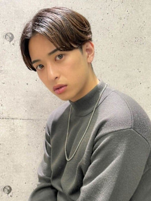 毛流れセンターパート