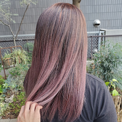 カット＋グラデーションカラーブリーチカラー