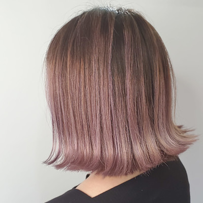 カット＋グラデーションカラーブリーチカラー