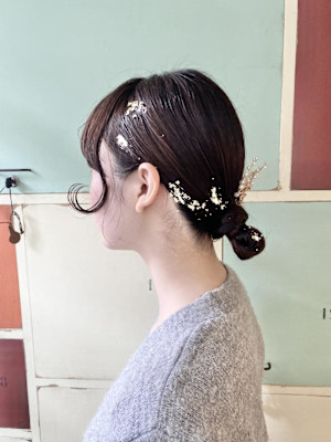 シンプルヘアアレンジ