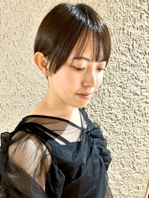 ハンサムショート 丸みボブ