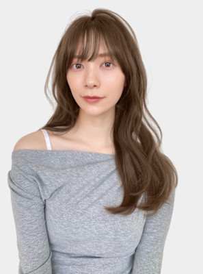 韓国ヘア似合わせレイヤーカット前髪顔周りカット大人美人