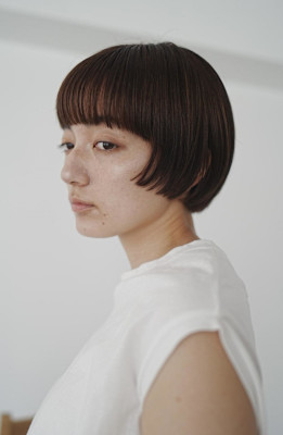 骨格矯正小顔似合わせカット丸みナチュラルハンサムショートボブ