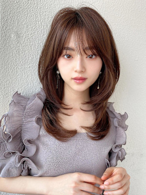 美髪/髪質改善/韓国/切りっぱなしボブ/フェイスレイヤー