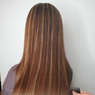 白髪ぼかしハイライトカラー