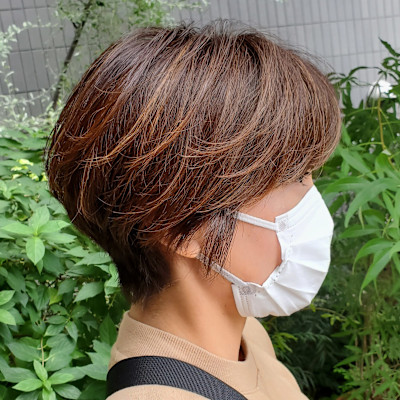 白髪ぼかしハイライトカラー