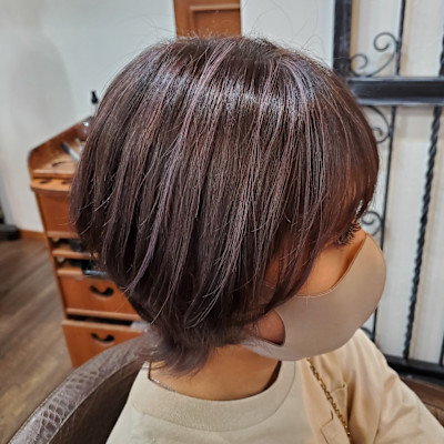 白髪ぼかしハイライトカラー