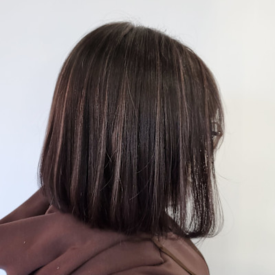 白髪ぼかしハイライトカラー