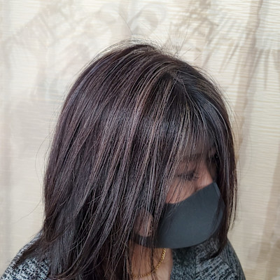 白髪ぼかしハイライトカラー