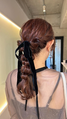 ゆるっとあみおろし/ロングヘアセット