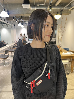 お洒落グレージュボブ