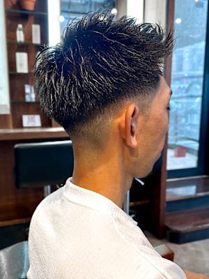 【IRIE 福岡】スパイキーショート×フェードスタイル