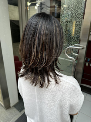 ミディアムウルフレイヤーハイライト/錦糸町