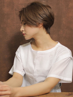 大人センターパートショート