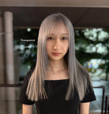 ハイトーン/シルバー/ベージュ/ロング/10代20代/薬院