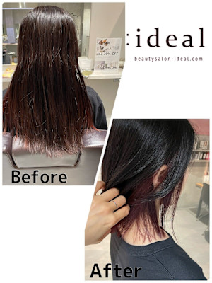 【スタイルチェンジ】白髪染め×イヤリングカラー