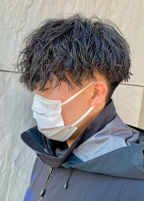 ツイストスパイラル/メンズパーマ/刈り上げ/マッシュ